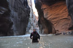 Flodvandring i The Zion Narrows