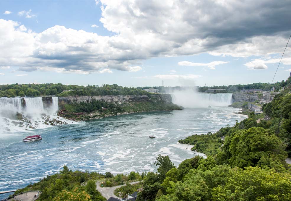 Ta En Turbåd Til Foden Af Niagara Falls 